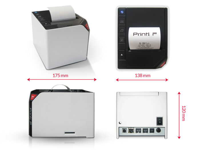 STAMPANTE FISCALE RCH PRINT! RT - CON TASTIERA E DISPLAY - DGFE INFINITO - immagine 2