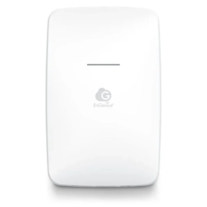 EnGenius ECW215 Cloud Managed Wi-Fi 6 Wall Access Point offre velocità di trasmissione fino a 1200 Mbps (5 GHz) e 574 Mbps (2,4 GHz) ed è dotato di 2 porte GE con supporto 802.3af/at PoE-in.