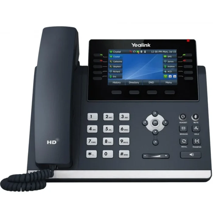 Yealink telefono SIP-T46U colore grigio con schermo LCD e Wi-Fi