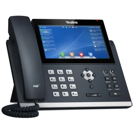 telefono Yealink SIP-T48U IP di colore grigio con LED e Wi-Fi integrato
