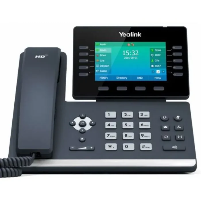 Telefono multimediale Yealink t54w SIP, 16 linee SIP, PoE, WiFi, ideale per aziende e professionisti