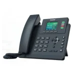 Telefono Yealink T33G IP con 2 Gigabit LAN PoE, display a colori, audio HD OPUS, supporta sgancio elettronico per cuffie cordless.