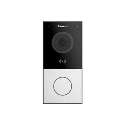 Immagine del citofono IP AKUVOX E12S con telecamera HD e lettore RFID integrato.