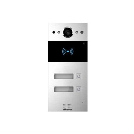 Citofono AKUVOX R20BX2-On-Wall-V2.0 con telecamera HD, montaggio a parete e design resistente.