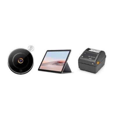 Sistema di controllo accessi iAccess KIT Q-VISIO RED System LITE in rosso.