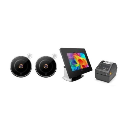 Sistema di controllo accessi iAccess KIT Q-VISIO RED System PRO in rosso.