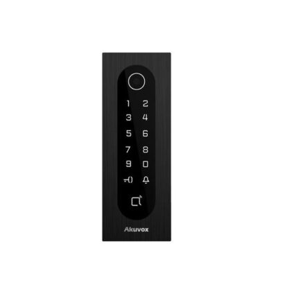Pulsantiera intelligente AKUVOX A08S-Tarnish con design elegante e tecnologia avanzata.