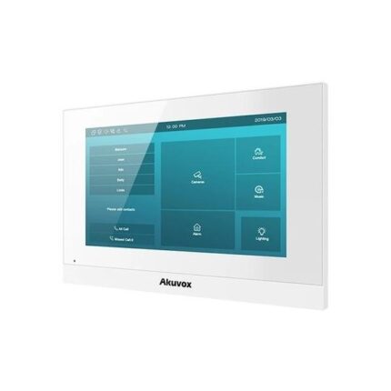 Videocitofono AKUVOX C313W-2-White-V2.0 con schermo touch HD e connettività Wi-Fi.