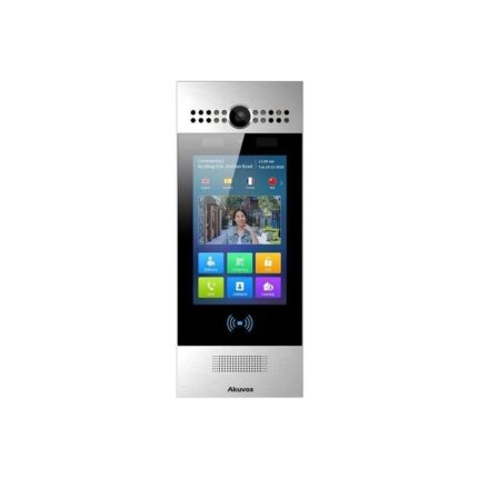 Videocitofono Akuvox R29C Silver con design elegante e display HD per una sicurezza avanzata.